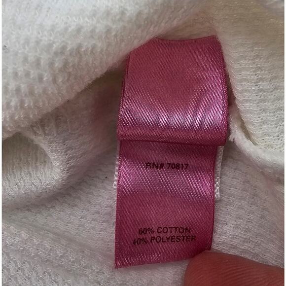 Victoria's Secret Pink 5th & Ocean Women's M KC Chiefs White Waffle Bling Shirt - Picture 8 of 13